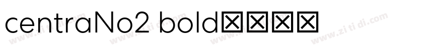 centraNo2 bold字体转换